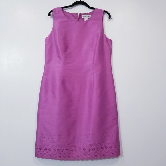 Bloomingdales 100% Silk Pink Blazer and Sheath Dress - Picture 3 of 14